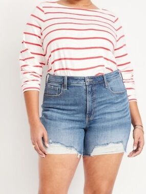 Old Navy High-Waisted OG Jean Cut-Off Shorts -5 Inch Inseam/Women Size 30